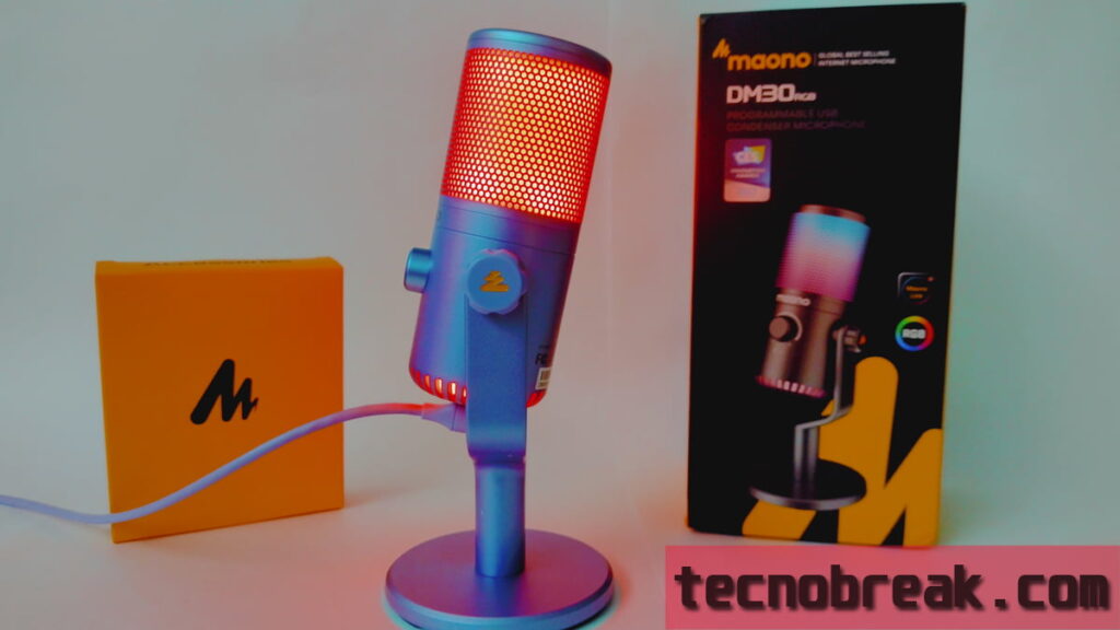 Maono DM30 RGB spēļu mikrofons: ekonomisks brīnums