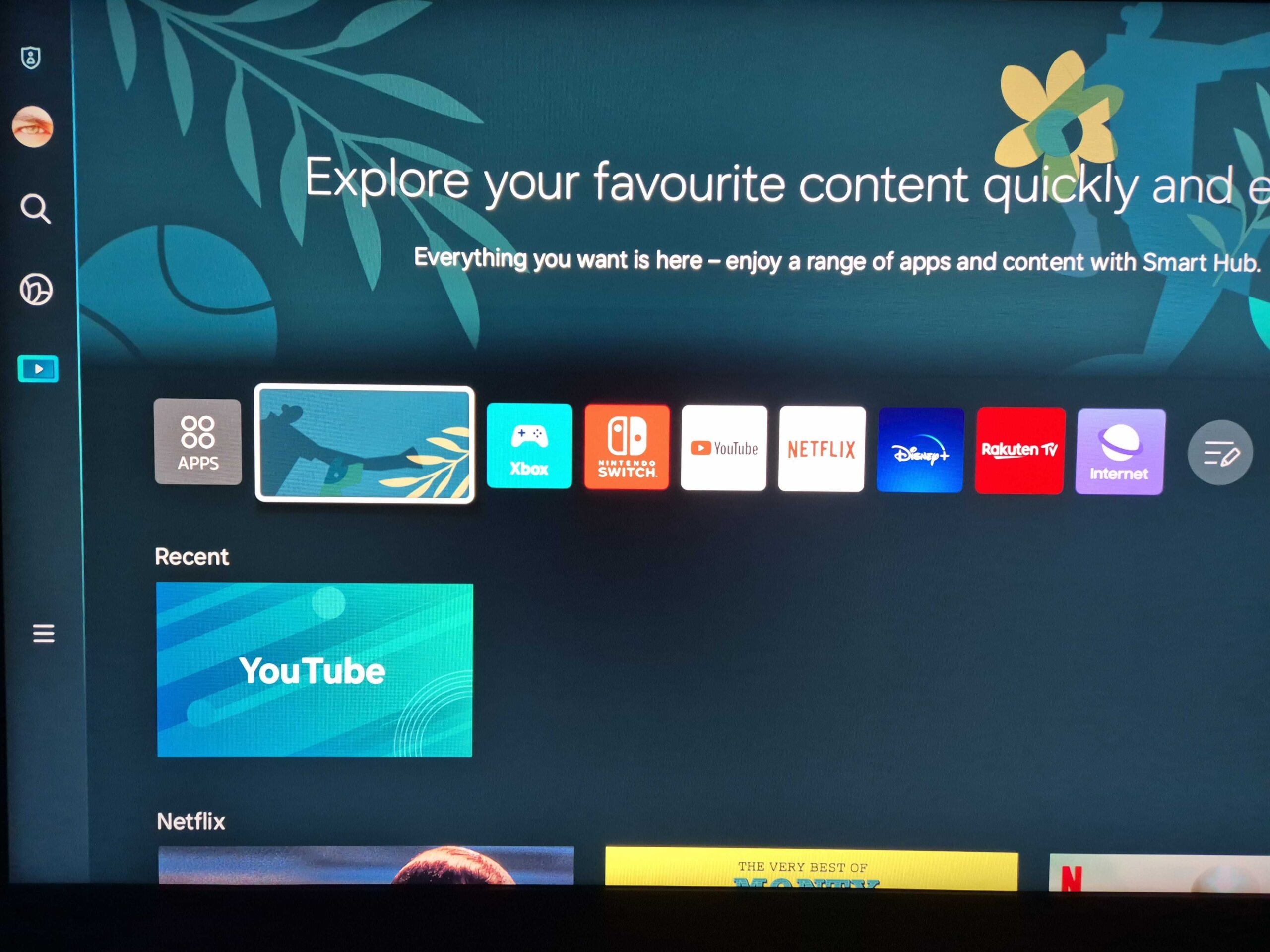Actualización del televisor Samsung