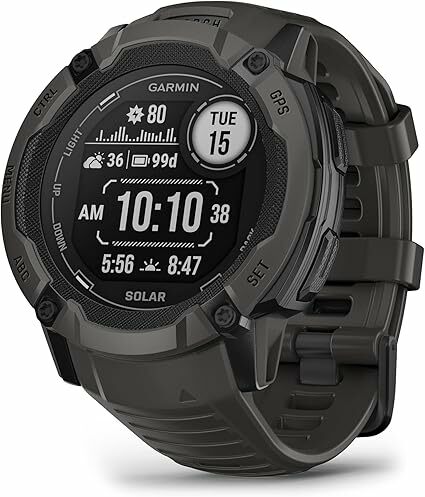 Garmin Instinct 2X Solar, reloj inteligente GPS resistente al agua, carga solar