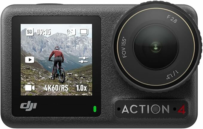 DJI - Osmo Action 4 Standard Pack - Cámara de acción sumergible 4K/120 fps con sensor de 1/1,3 pulgadas