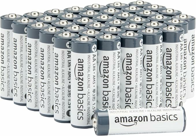 Amazon Basics - Pilas alcalinas AA para uso industrial (40 unidades)