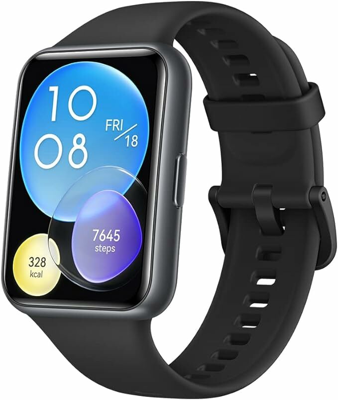Huawei Watch Fit 2 Smartwatch Sports con GPS, llamado Bluetooth, gestión de la vida saludable, batería de larga duración, animaciones de entrenamiento rápido, monitoreo de SPO2, negro