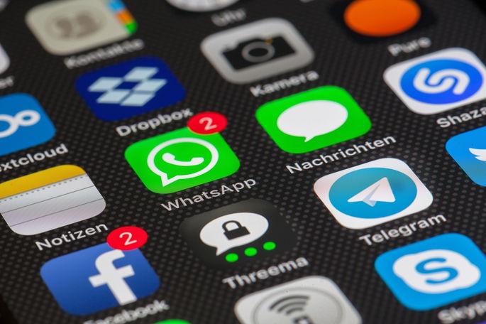 Imagen de WhatsApp en una pantalla de teléfono inteligente