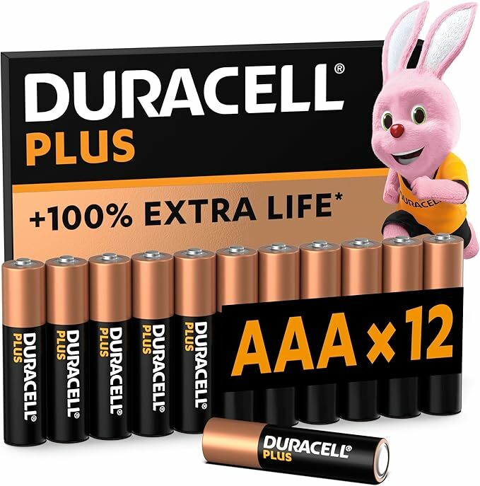 Duracell más baterías AAA (12) - 1.5 V Alkaline