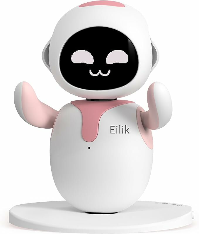 Eilik Rosa -Robot de animales de juguete interactivo interactivo: compañero de inicio y trabajo, con software estatal -the -art