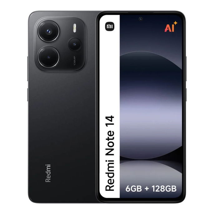 Teléfono inteligente Xiaomi Redmi Note 14 (6.67 '' - 6 GB - 128 GB - Negro)