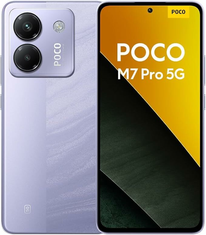 Xiaomi Poco M7 Pro 5G - 12+256GB Smartphone, 50 MP cámara Sony con OIS