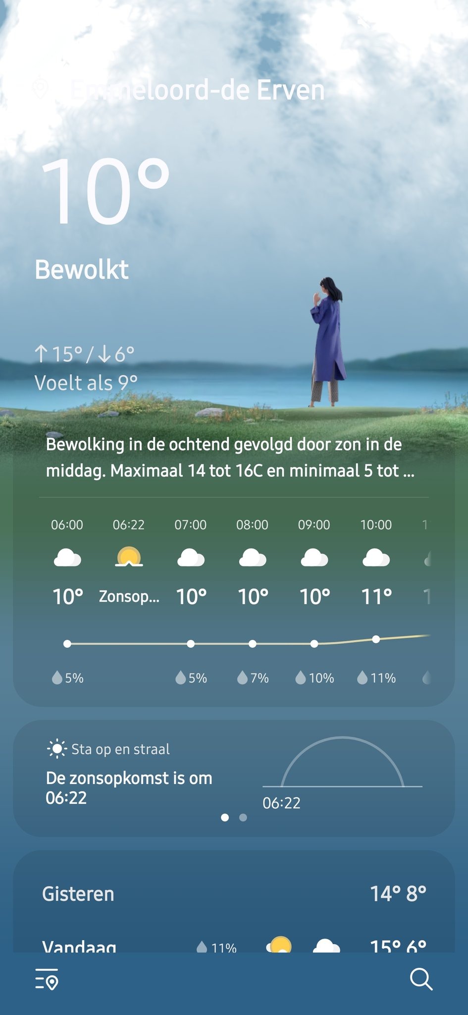 ¿Has visto el nuevo diseño de la aplicación de meteorología de Samsung?