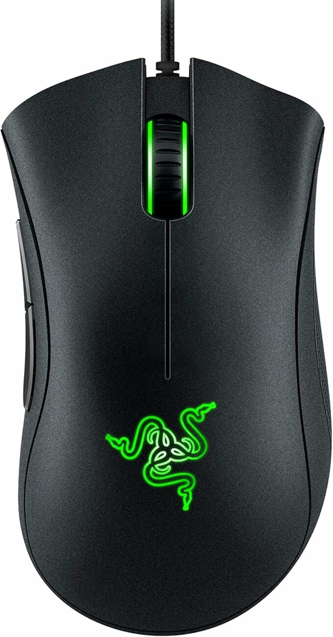 Razer Deathadder esencial: juegos de ratas con sensor óptico, 6400 dpi