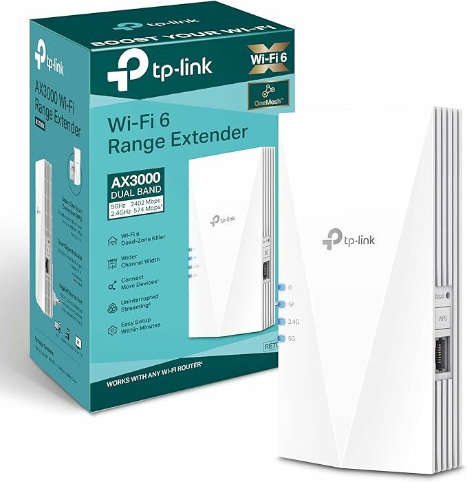Amplificador de réplicador Wifi TP-Link 6 RE700X AX3000
