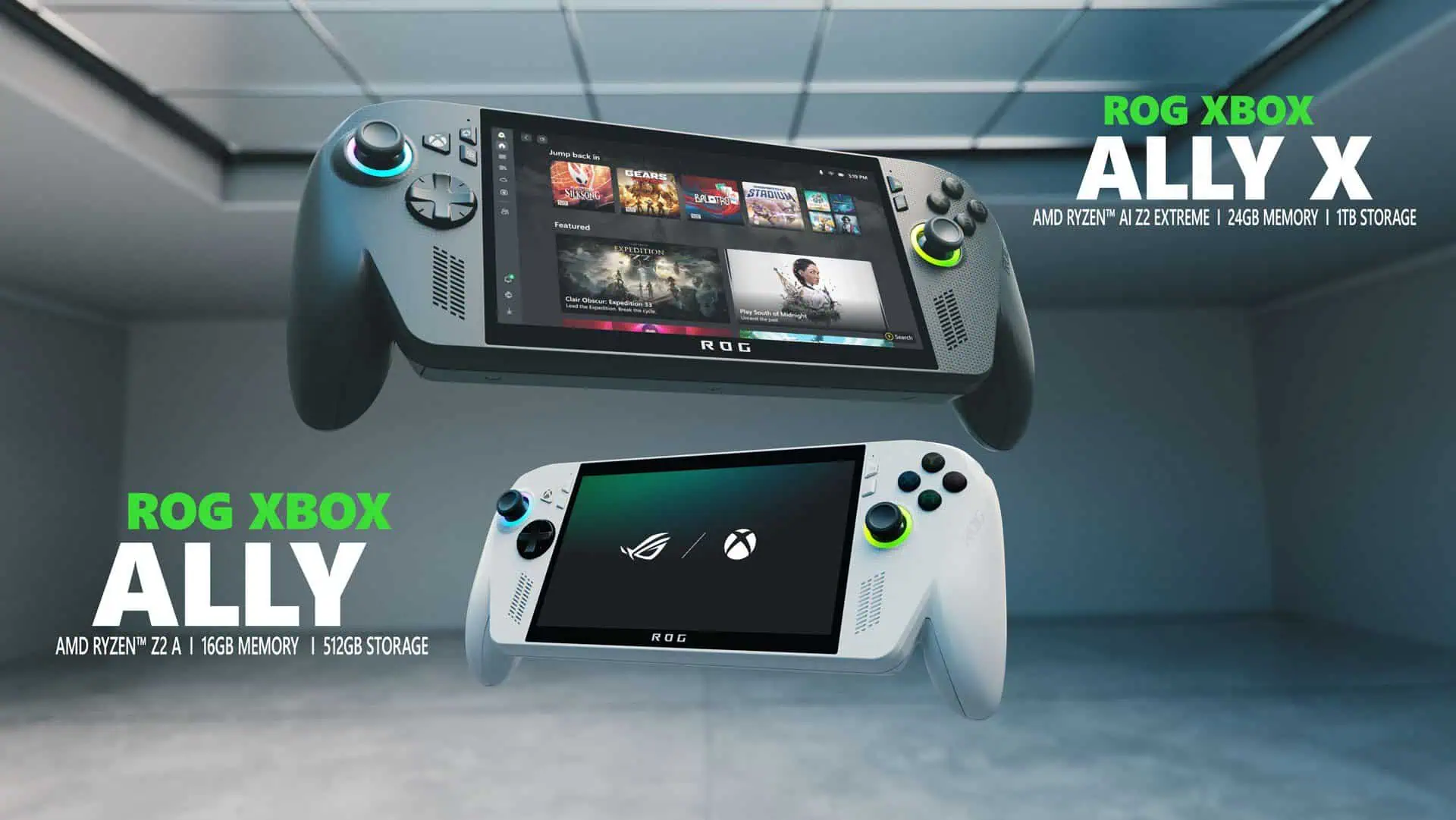 Rog, Ally, Xbox