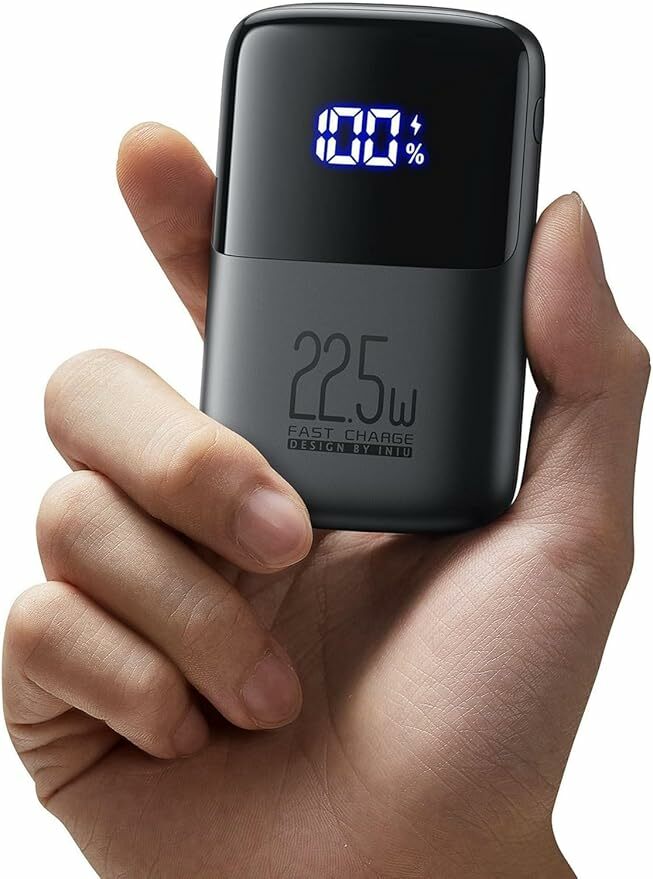 Iniu Power Bank, mini 10000 mAh 22.5 W