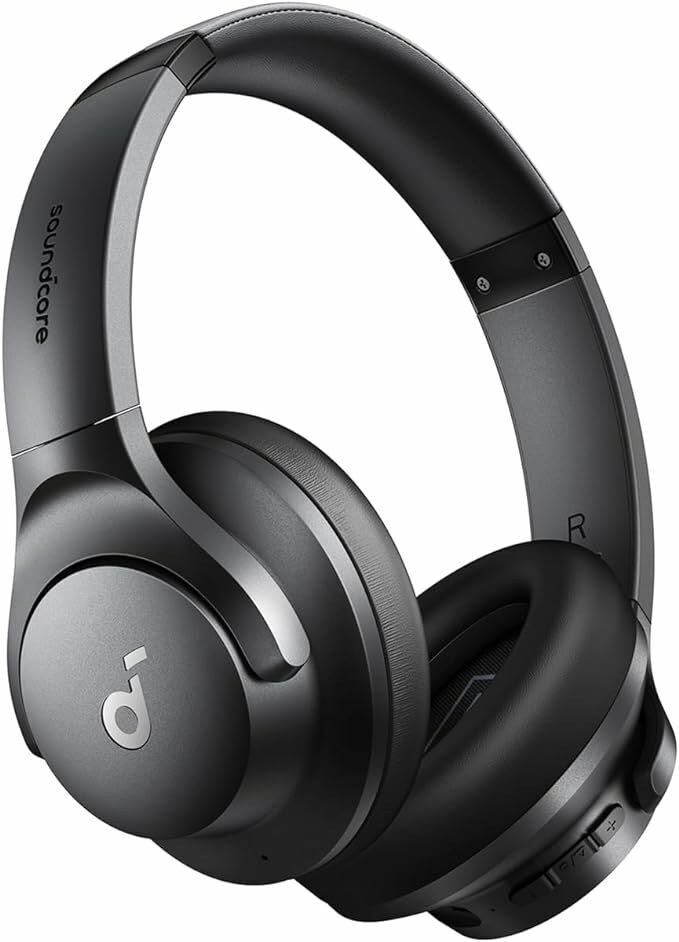Soundcore Q20i Bluetooth Helmets inalámbricos con cancelación de activos híbridos por Anker, 40 horas