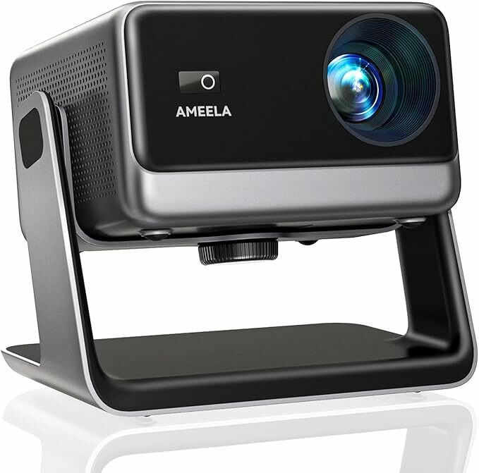 Proyector 30000 lumenes [Netflix oficial e Dolby Audio] Proyector 4K compatible con Bluetooth Wifi, Proyector AmeELA 1080P