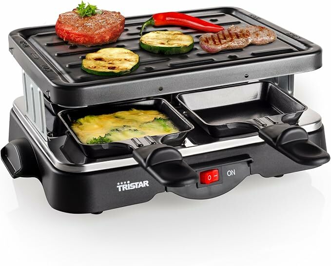 Grill de TriStar RA-2949 para cuatro personas, con parrilla