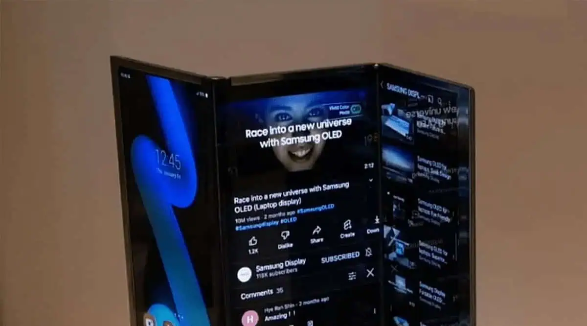 Galaxy G Fold se duplicará dos veces y será un 30% más alto