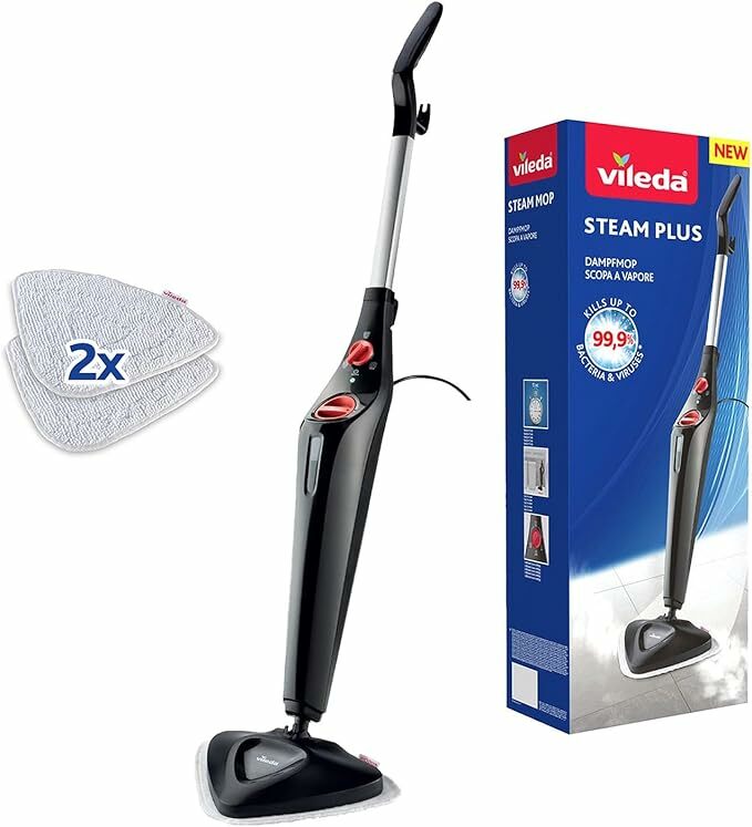 Vileda -Steam Plus - Steam MOPA - Rendimiento de limpieza de higién