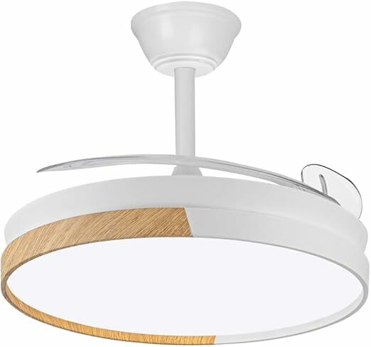 Wonderlamp - Ventilador de LED plegable de quema blanca