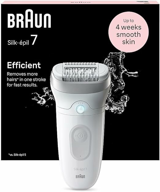 Braun Silk-Epil 7, Hanking eléctrico para una fácil eliminación del cabello