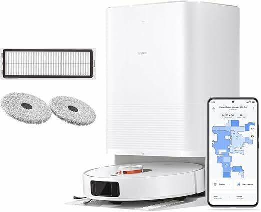 Robot Xiaomi Vacuum X20 Pro - Robot de aspiración y limpieza con sistema de navegación láser inteligente (LDS)