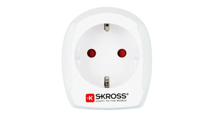 Adaptador de viaje Skross Europe-King-King-Kingle United White (3250 W)