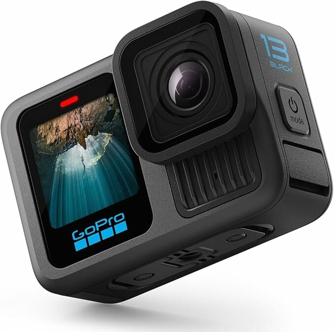 GOPRO Hero13 Acción resistente al agua negra con video 5.3 K60, 27 MP Fotografía