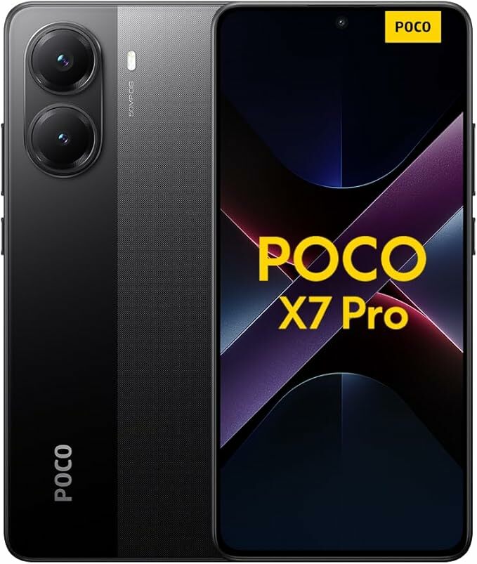 Xiaomi POC X7 Pro 8+256 GB Smartphone, Crystalres 1.5 K 120 Hz AMOLED, MediaTek Dimensidad 8400-Ultra, 50 MP Cámara principal con OIS, 90 W HyperCarge, negro