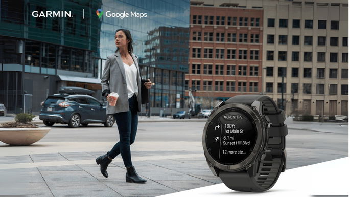 Google Maps en relojes inteligentes de Garmin