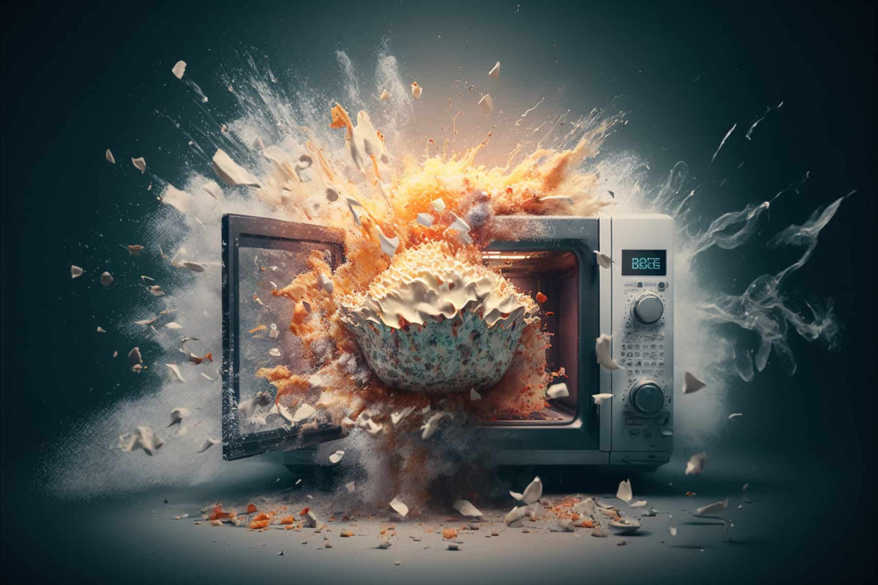 Use el microondas, electrodomésticos de cocina