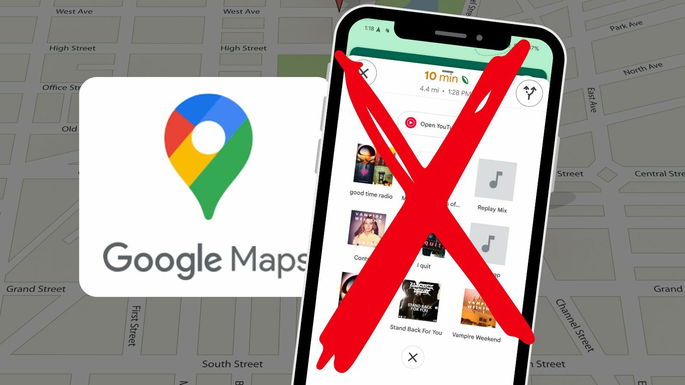 Mapas Eliminar la funcionalidad esencial para conducir