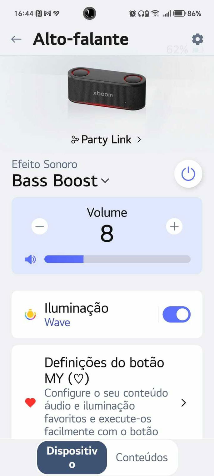 LG XBOOM Bounce App LG Thinq