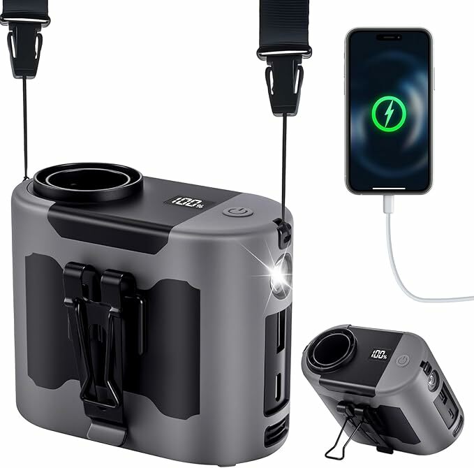 14800 mAh Poperfun de ventilador portátil