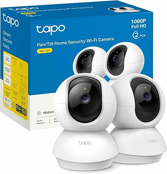 TAPO C200P2 - Cámara IP WI -FI 360 ° FHD Cámara de vigilancia 1080p