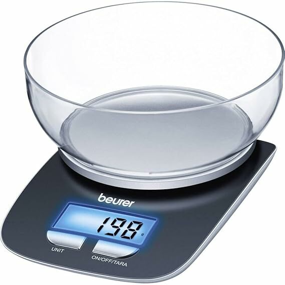 Báscula de cocina Beurer KS 25 con cuenco transparente