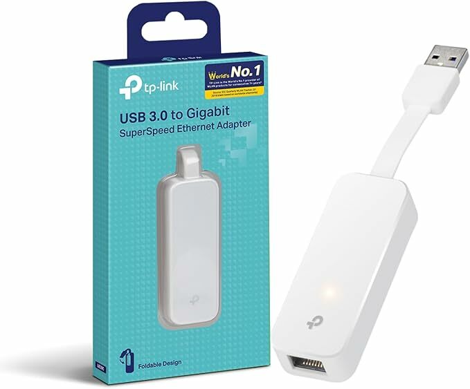 Adaptador TP -Link UE300 - USB 3.0 a Gigabit Ethernet 10/100/1000, PC o portátil, blanco