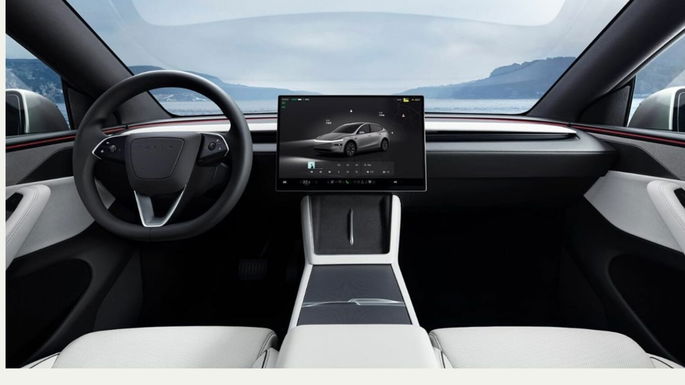 Interior de Tesla Modelo YL