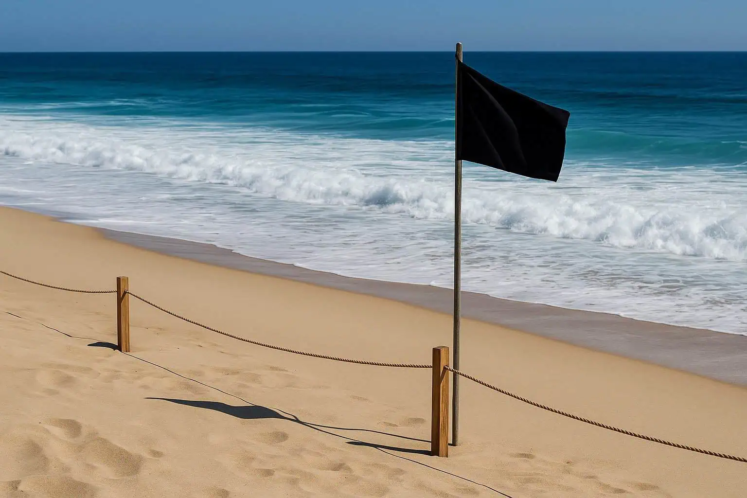 Black Flag Beach: ¿Qué significa y por qué es tan raro?