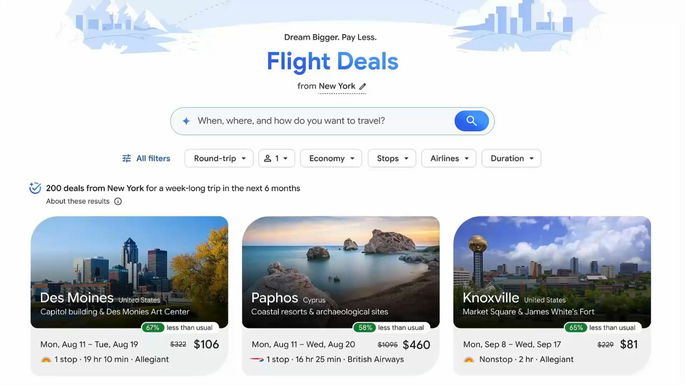 Ofertas de vuelo