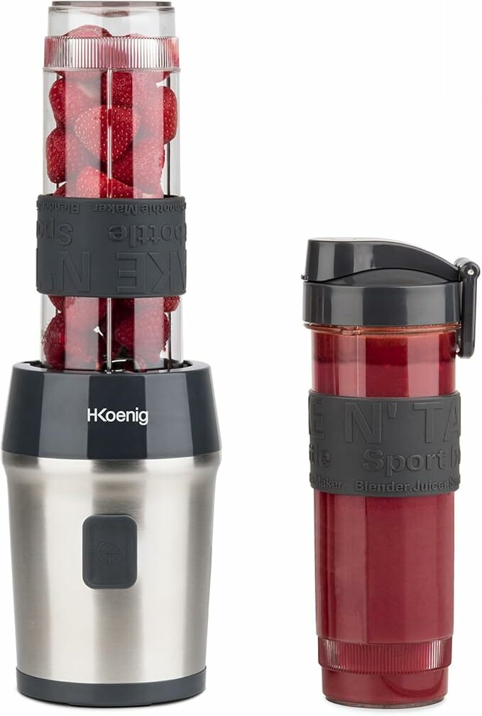 H.Koenig Mini mezclador Smoothie Maker Compact 570 ml