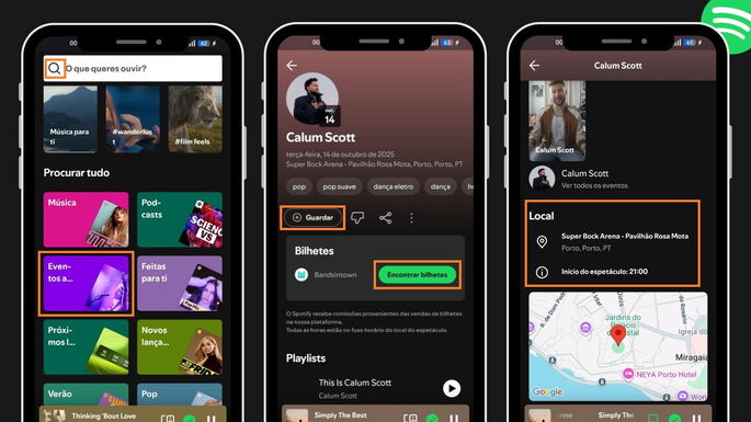 Eventos en vivo Spotify