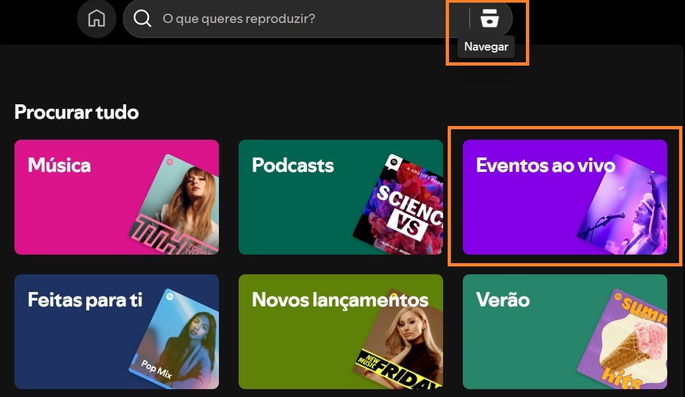 Cómo ver conciertos en Spotify