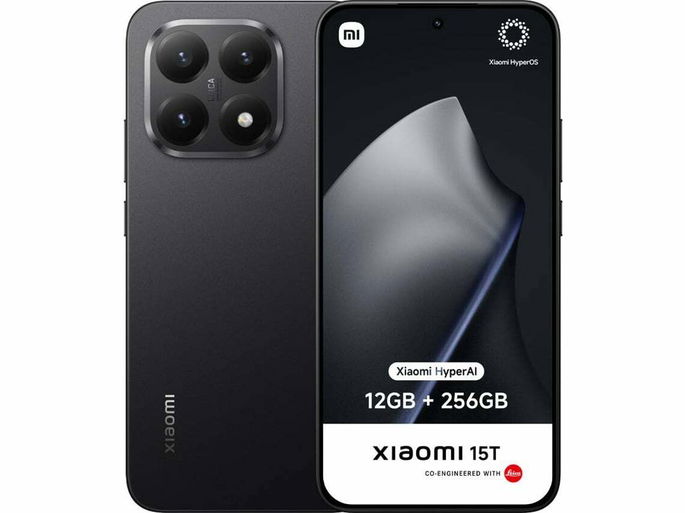XIAOMI Smartphone 15T (6,83'' - 12 GB - 256 GB - Negro)