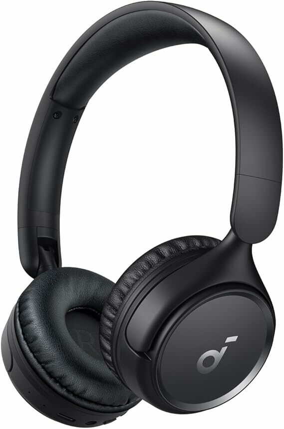 Soundcore Luculares Bluetooth Diadema H30i Cable, diseño plegable, cathings graves, 60 h Play