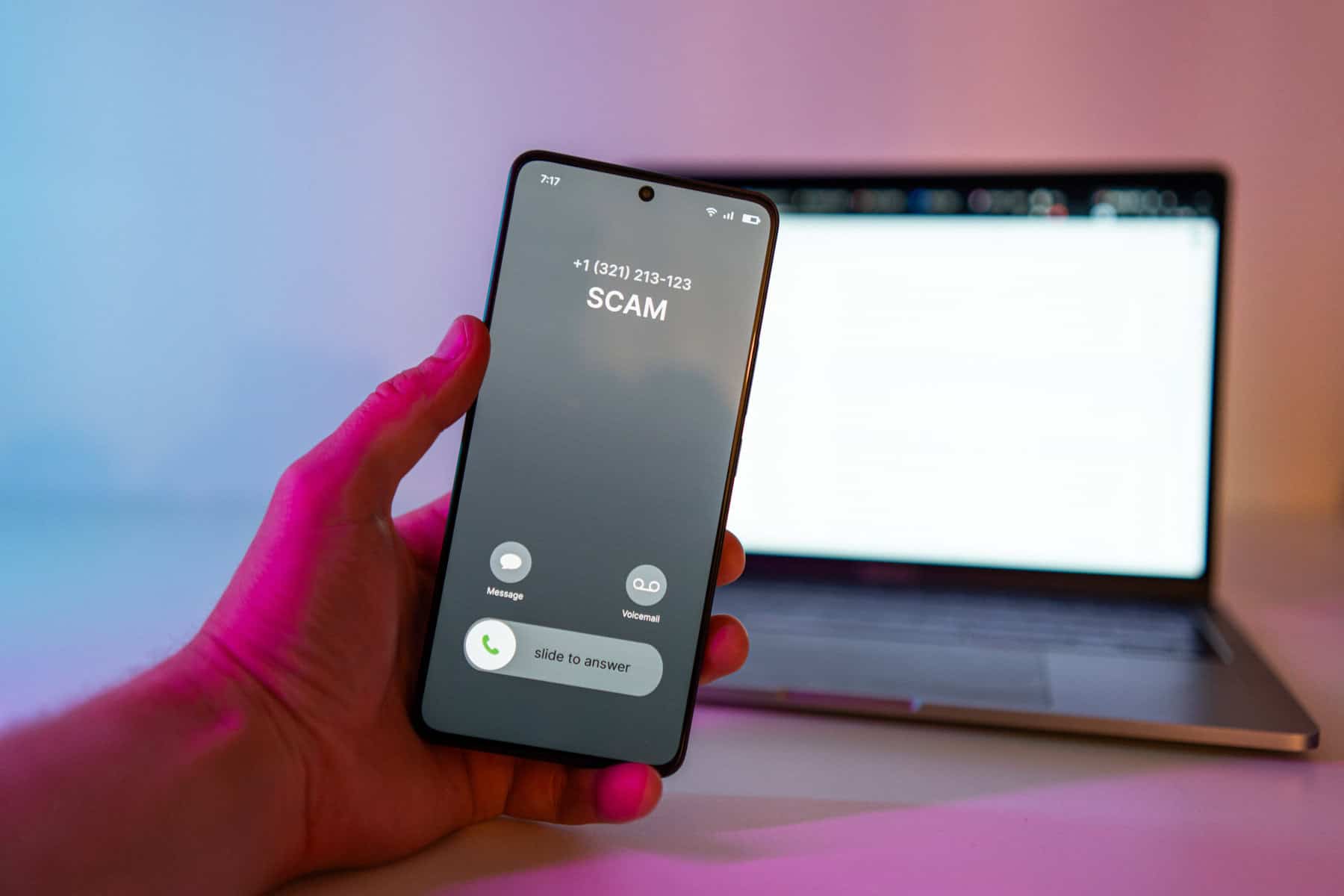 desconecta las llamadas no deseadas, los estafadores obtienen el número de teléfono, ten cuidado: ¡las llamadas que respondas pueden no ser de humanos!