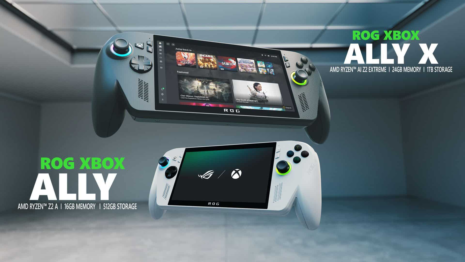 Rog, Ally, Xbox