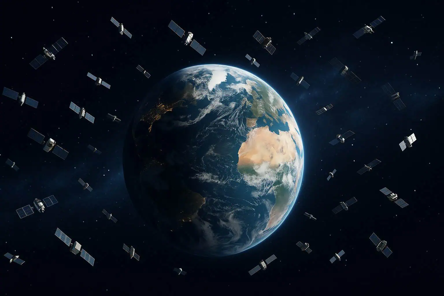 ¿Cuántos satélites hay en órbita y qué país tiene más?
