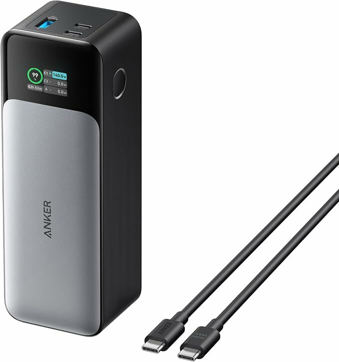 Anker Power Bank Cargo rápido 737, 24,000 cargadores portátiles mAh y 3 puertas, 140 W
