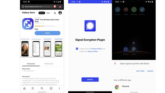 Las campañas de prospy y tospy exploran sitios falsos y manifestaron aplicaciones para propagarse