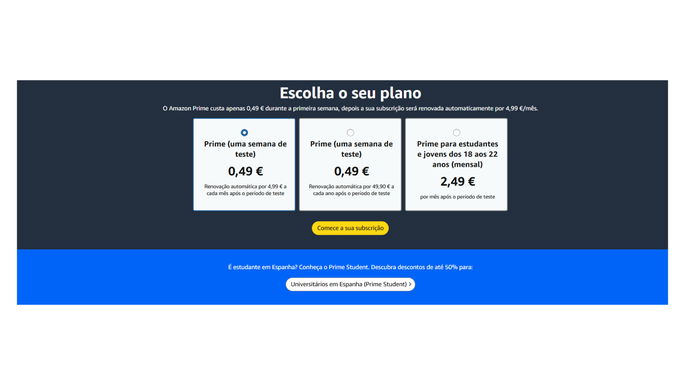 Planes de Amazon Prime