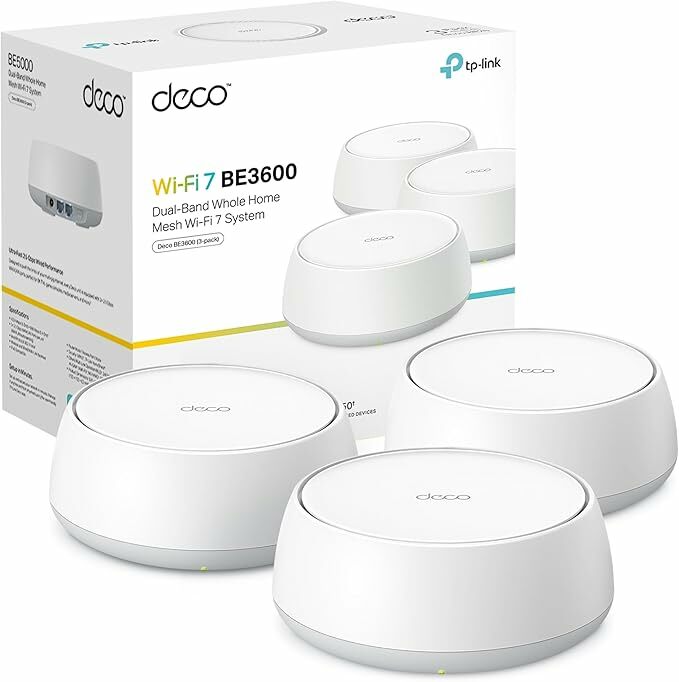 TP-Link Deco BE3600 (paquete de 3), Wi-Fi de malla 7